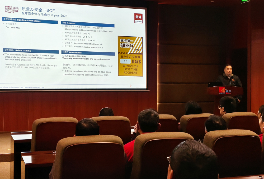 龍行龘龘定向前，乘風(fēng)破浪開新局——金諾礦山設(shè)備有限公司2023年終總結(jié)暨表彰大會(huì)圓滿落幕